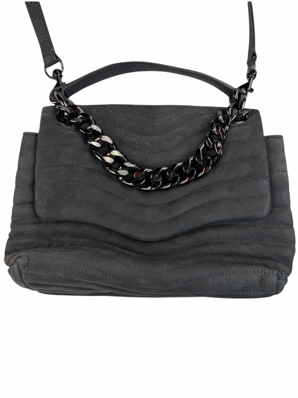 Rebecca Minkoff Mab Quilted Satchel Gray